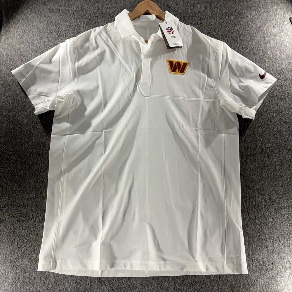 Nike Washington Commanders Polo Shirt Large On Field NWT